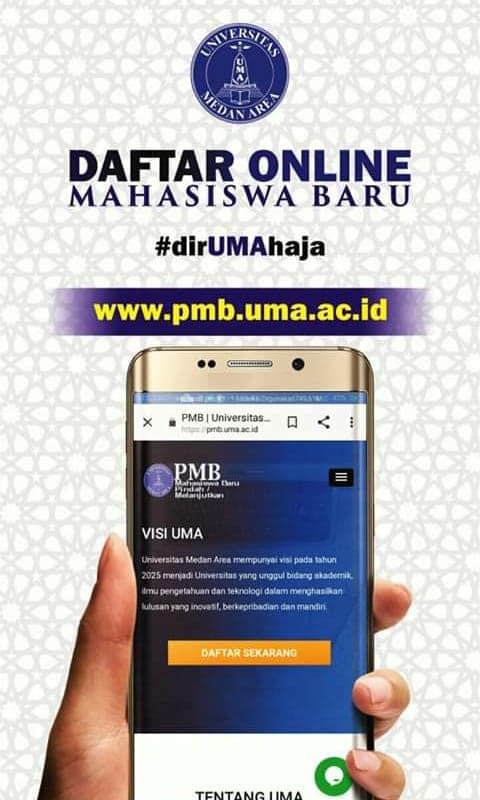 Pendaftaran Mahasiswa Baru Universitas Medan Area Pusat Komputer